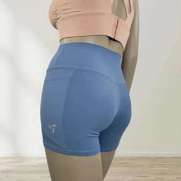 Pedigree eMPWR Women High-Waist Workout Shorts | Dual Pockets | No Front Seam - Picture 3 of 7